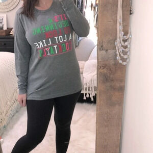 Atx mafia size medium Christmas funny graphic top